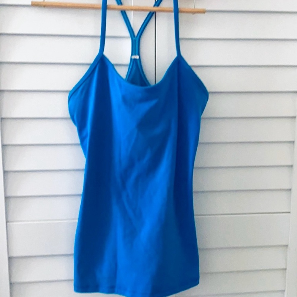 lululemon athletica Blue Strappy Tank Top
